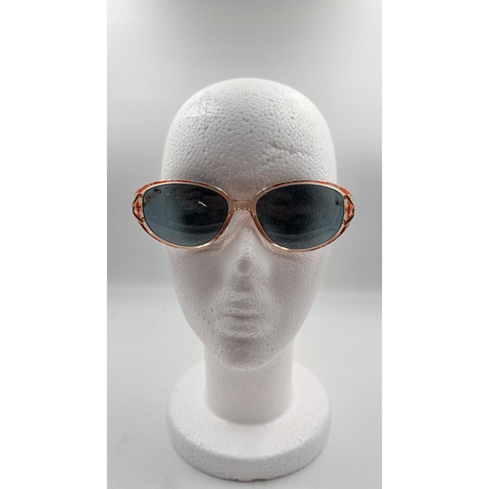 Vintage Gloria Vanderbilt 749 Zyloware 418 Sunglasses Frame Beige Plastic - Picture 1 of 6
